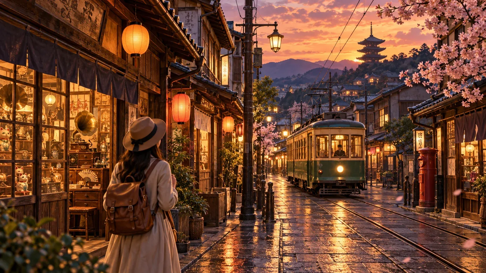 Illustration for the Retro Japan lens