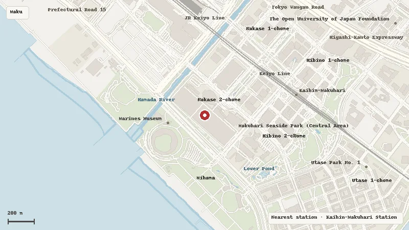 Map of the event area for Tokyo Comic Con 2026 in Makuhari / Chiba City, Chiba