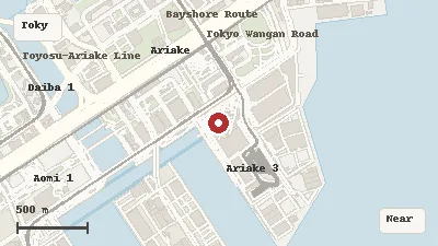 Map of the event area for Comic Market 109 in Tokyo Big Sight, Tokyo