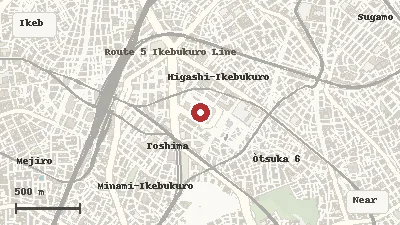 Map of the event area for Ikebukuro Halloween Cosplay Festival 2026 in Ikebukuro, Tokyo