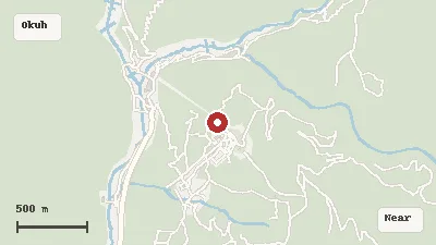 Map of the area around Shin-Hotaka Ropeway in Okuhida / Takayama