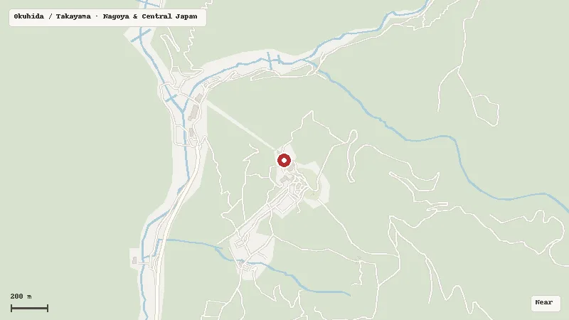 Map of the area around Shin-Hotaka Ropeway in Okuhida / Takayama