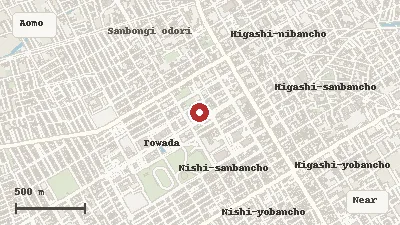 Map of the area around Towada Art Center in Aomori