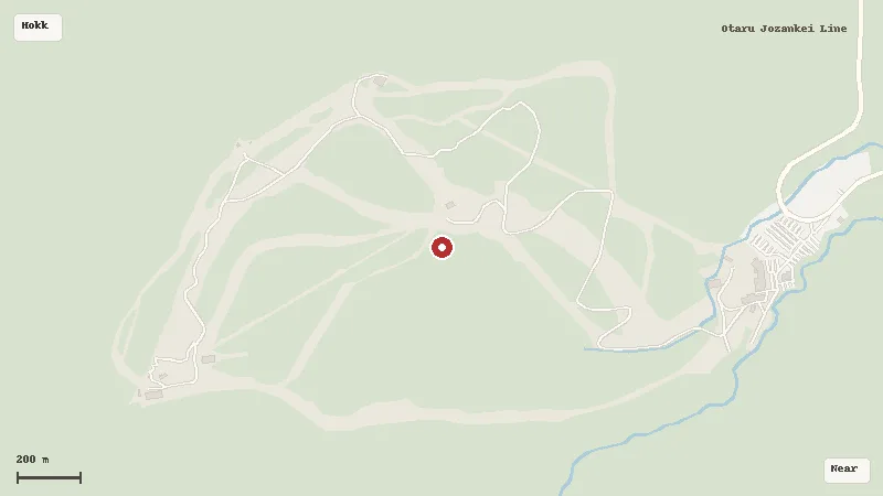Map of the area around Sapporo Kokusai Ski Resort in Hokkaido