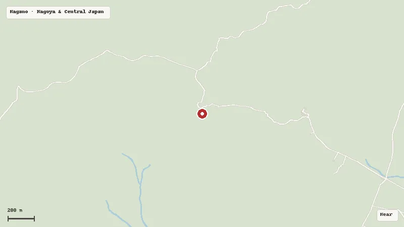 Map of the area around Togakushi Shrine - Okusha in Nagano