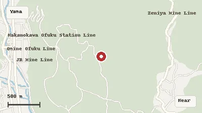 Map of the area around Beppu Benten Pond in Yamaguchi