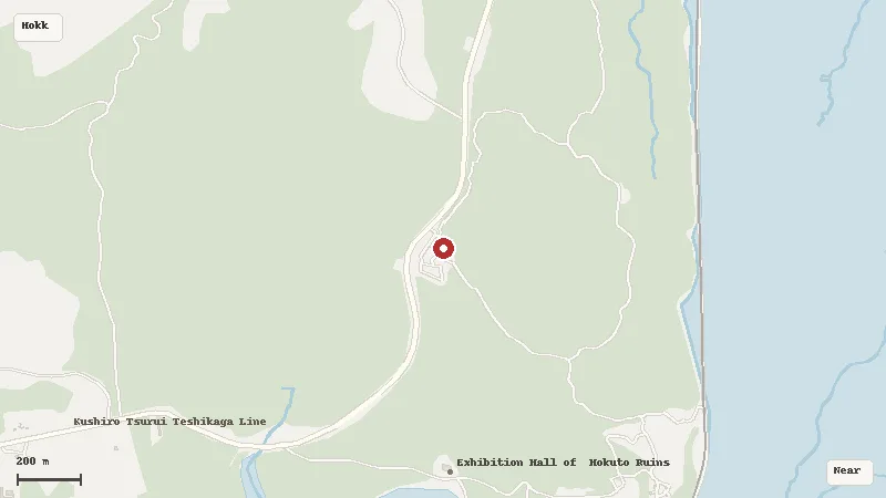 Map of the area around Kushiro Wetland Observatory in Hokkaido