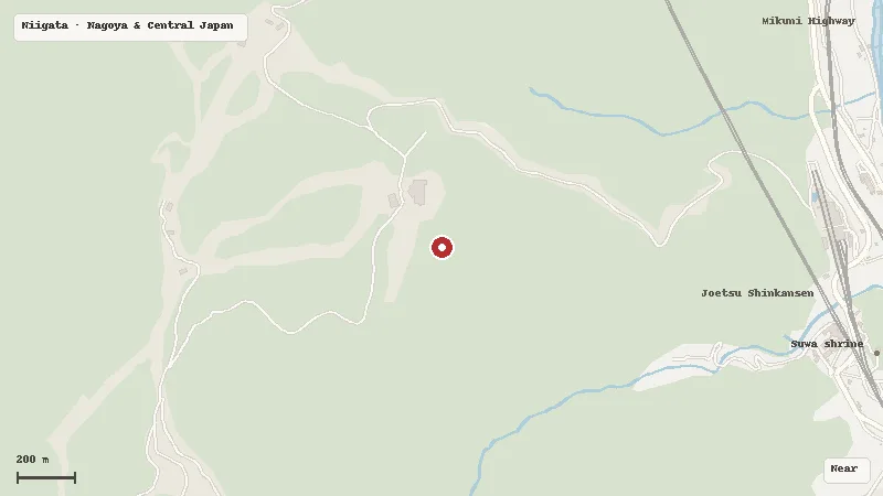 Map of the area around GALA Yuzawa Snow Resort in Niigata
