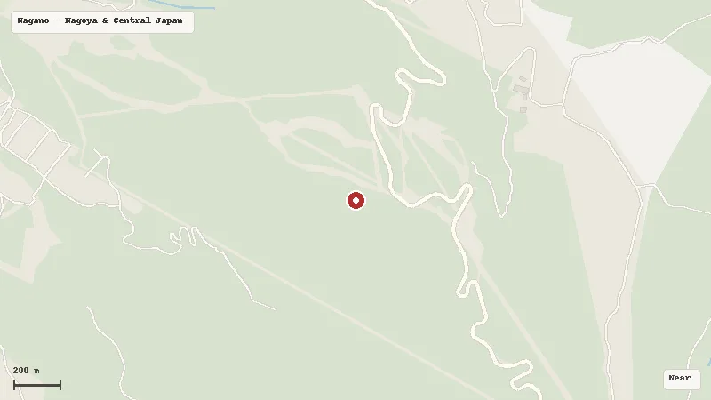 Map of the area around Nozawa Onsen Snow Resort in Nagano