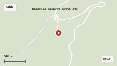 Map of the area around Bihoro Pass in Hokkaido