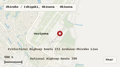 Map of Ishigaki Airport and its airport transport context