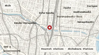Map of the area around Yellow Submarine Akihabara Main Store ★ Mint in Akihabara