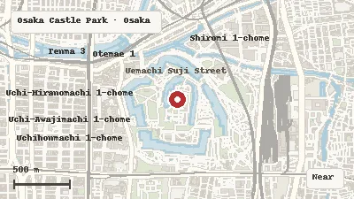 Map thumbnail for Osaka Castle