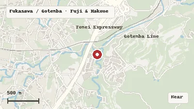 Map of the area around Gotemba Premium Outlets in Fukasawa / Gotemba