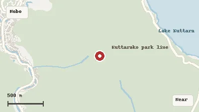 Map of the area around Noboribetsu Bear Park in Noboribetsu Onsen