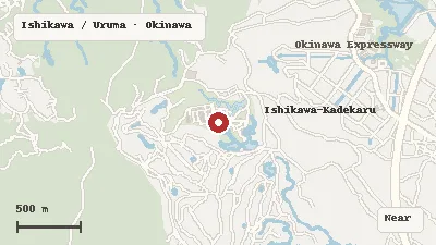 Map of the area around Bios no Oka in Ishikawa / Uruma